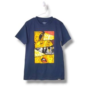 NWT Honey Brand Co Skate Brand Graphic Navy Short Sleeve Tee Sz S